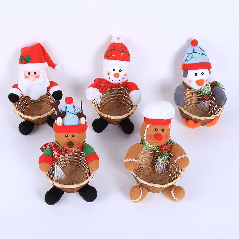Basket Christmas Candy Childrens Candy Box Jar Gift Xmas Ornament Home Decor