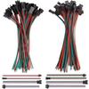 20/40PCS LED Extension Connector Cable Wires Electric Male Female Wire For 3528 5050 RGB RGBW LED Strip Lights 2/3/4/5Pin