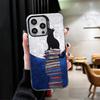 Schwarze Katze Ästhetik Muster Stoßfeste Handyhülle für iPhone 17 Air 16 16E 15 Pro Max 14 Plus 13 Mini 12 Rückseite Anti Fall Fu