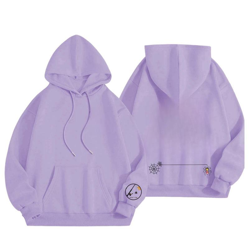 Neues Herbst Winter Spider Print Kapuzensweatshirt Bequeme Modische Warme Kapuzenpullover-Weicher Mittlerer Stretch Polyesterstoff Winter Relaxed Fit Kleidung