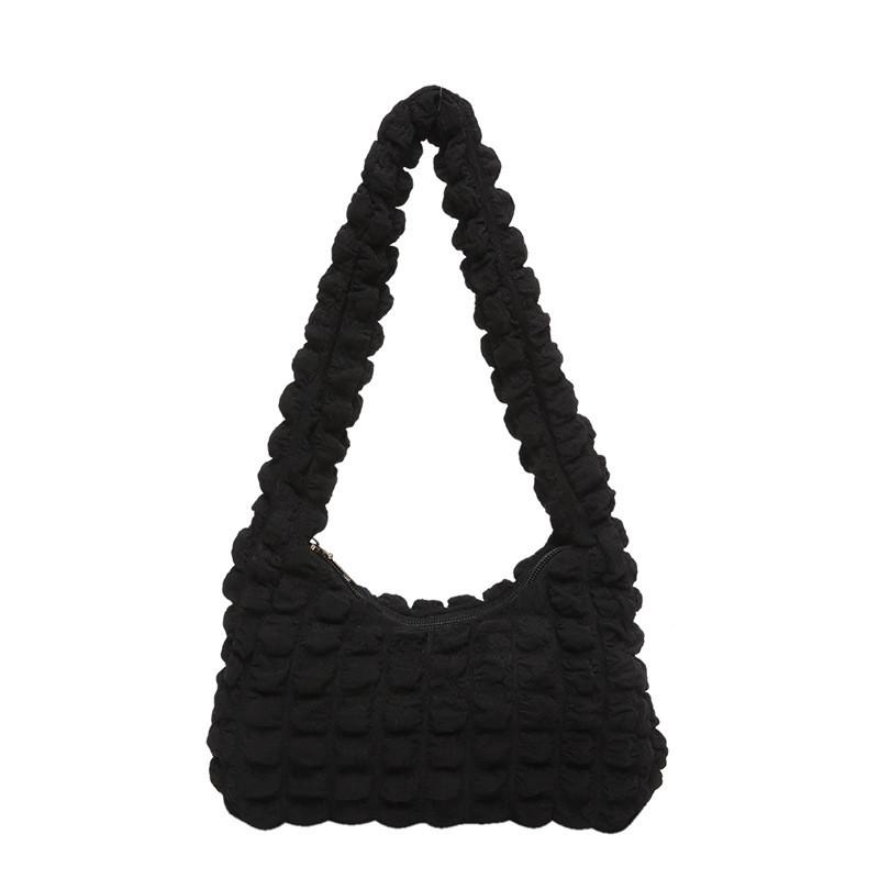 Cute Bubble Single Shoulder Bag For Daily Use With Zipper Closure And Polyester Lining