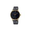 STANDARD Series Classic, Simple, Exquisite and Fashionable Black Women's Watch, Three-fold Buckle Waterproof, Quartz Movement, LTP-VT01GB-1B