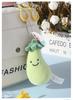 Funny Eggplant Stress Relief Plush Toy - Cute Vegetable Backpack Pendant & Birthday Gift for Women