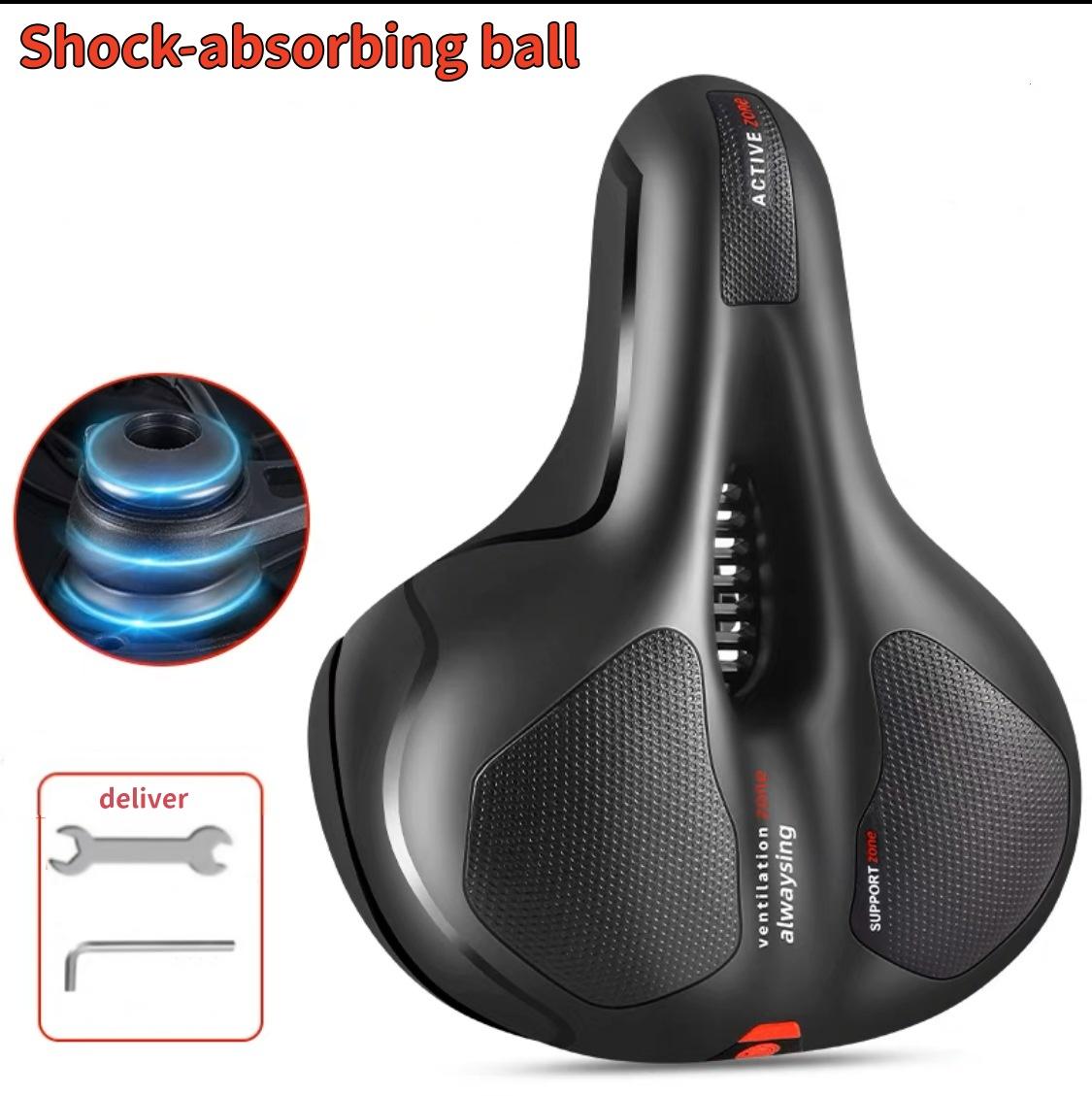 

Универсальное сиденье для горного велосипеда Толстое Мягкое Дышащее Амортизирующее Шарообразное Велосипедное Седло Удобное Прочное Ударопрочное