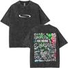 Vintage Gewaschenes Playboi Carti I AM MUSIC Album Merch T-Shirt Herren Damen Hip Hop Mode Übergroße T-Shirts Opium Rap T-Shirts