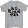 26 Dog Paw Print Word Art Mens T-Shirt 100% Cotton Unisex T-Shirt