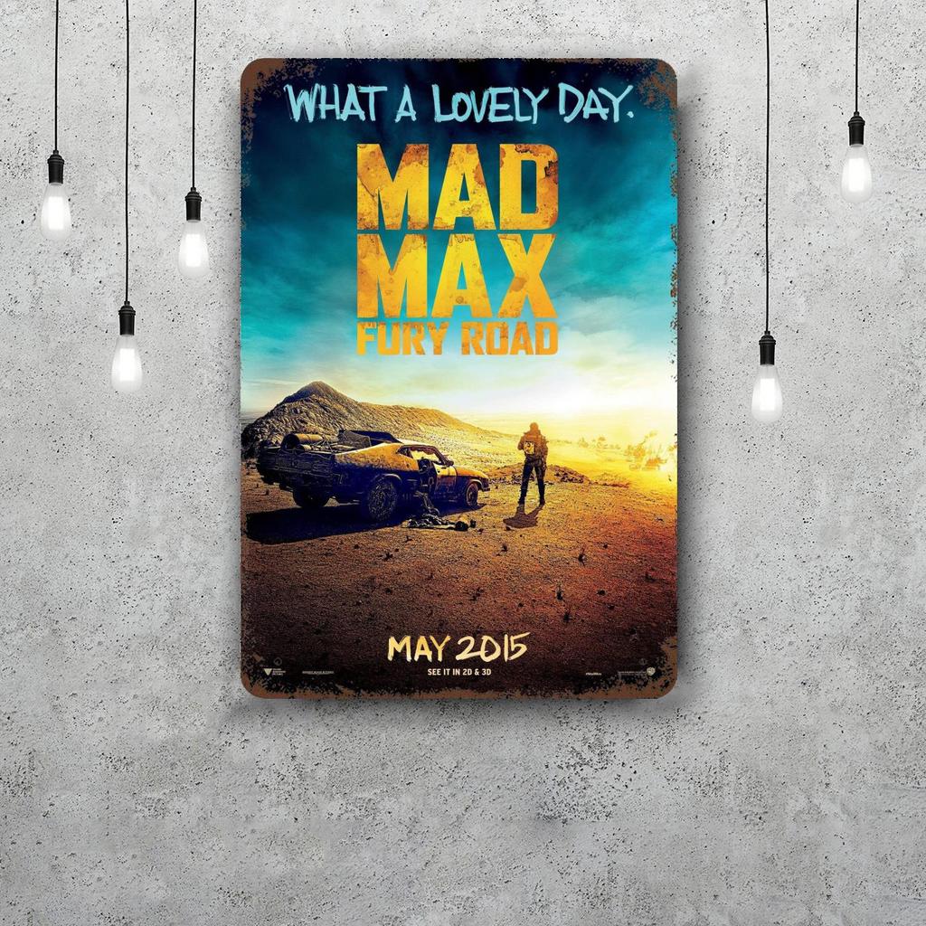 Mad Max Classic Poster Rusty Metal Plaque Retro Decorative Plate Bar Man Cave Garage Club Metal Sign Wall Decoration