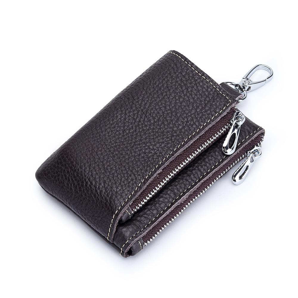 Portachiavi Vera Pelle Unisex Portachiavi Portafogli Organizer Borsa Custode Chiave Porta Chiavi Organizzatori Pelle