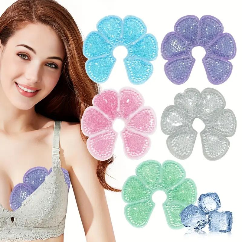 1Pcs Petal Design Breast Therapy Pads Ice Compress Reusable Breastfeeding Gel Pads Ice Pack Pain Relief Patch