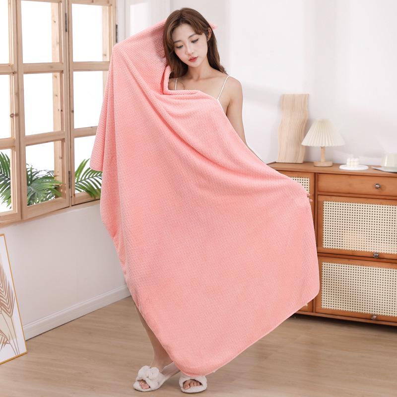 Pineapple Grid Extra Thick Large Bath Towel for Adults - Bathing & Beach Skirt Style