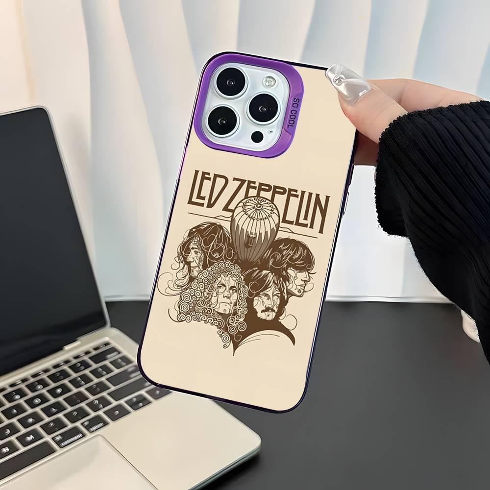 

Hot L-Led Z-Zeppelins Band Phone Case For iPhone 17,16,15,14,13,12,11,Mini,Pro,E,SE4,XS,MAX Purple Candy Matte Cover iPhone15promax