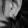 Men's High-End Retro Cross 925 Silver Needle Earrings
