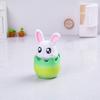 Easter Bunny Decoration Spring Rabbit Figurine with Egg Base for Home Office Desk Shelf Window Sill Decor