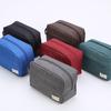 Portable Large-Capacity Cosmetic Bag Double Zipper Canvas Women'S Makeup Bag Travel Storage Bag Men Simple Toiletry Bag
