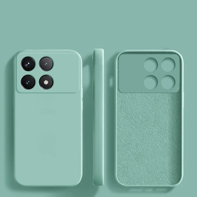 For Poco X6 X 6 Pocox6 Pro 5G Case Luxury Liquid Silicone Phone Cases For Xiaomi Poco X6 X 6 Pro Pocox6 Pro 5G Shockproof Soft Cover