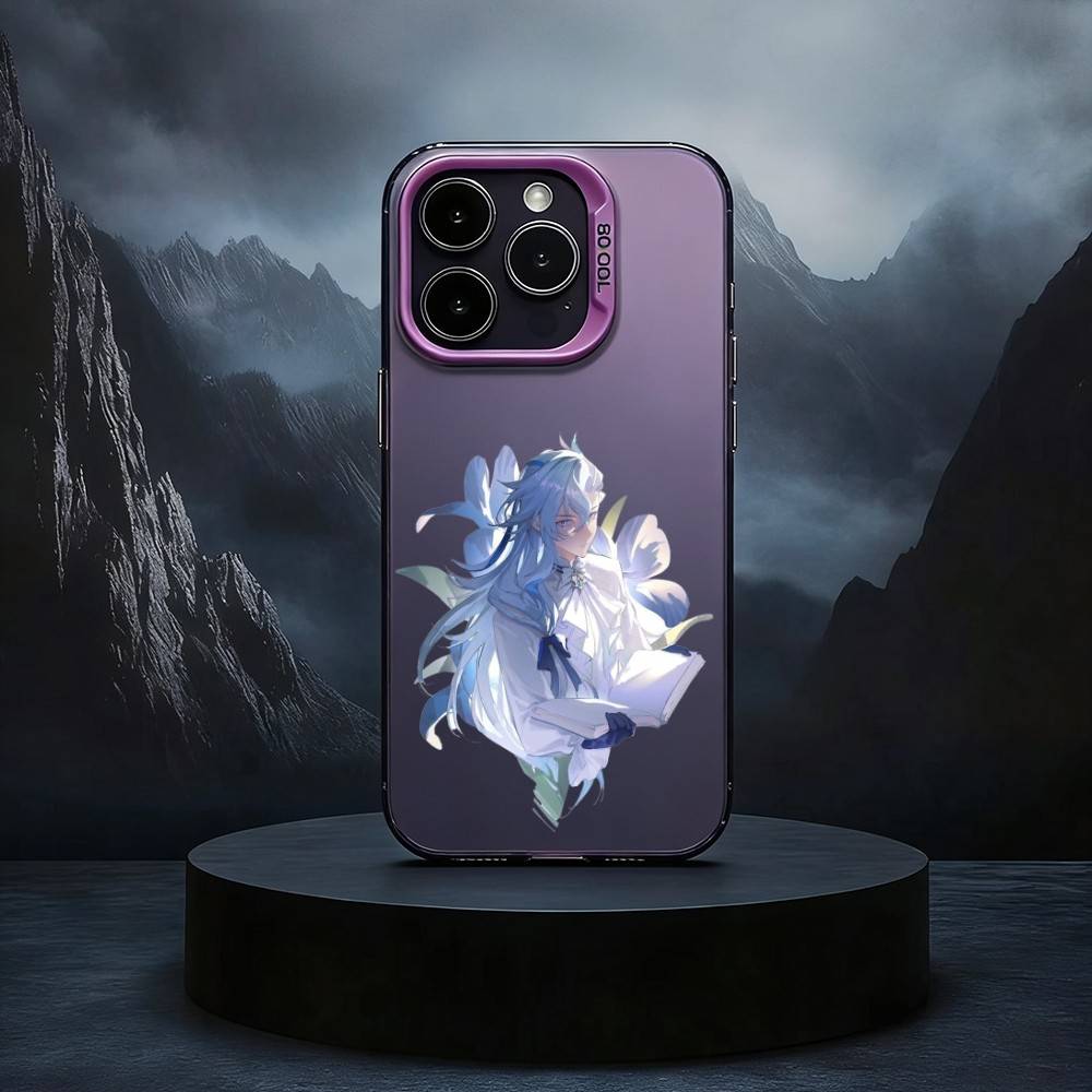 Neuvillette Genshin Impact Black Candy silver phone case Phone Case For iPhone17,16,15,14,13,12,11 Plus,Pro Max