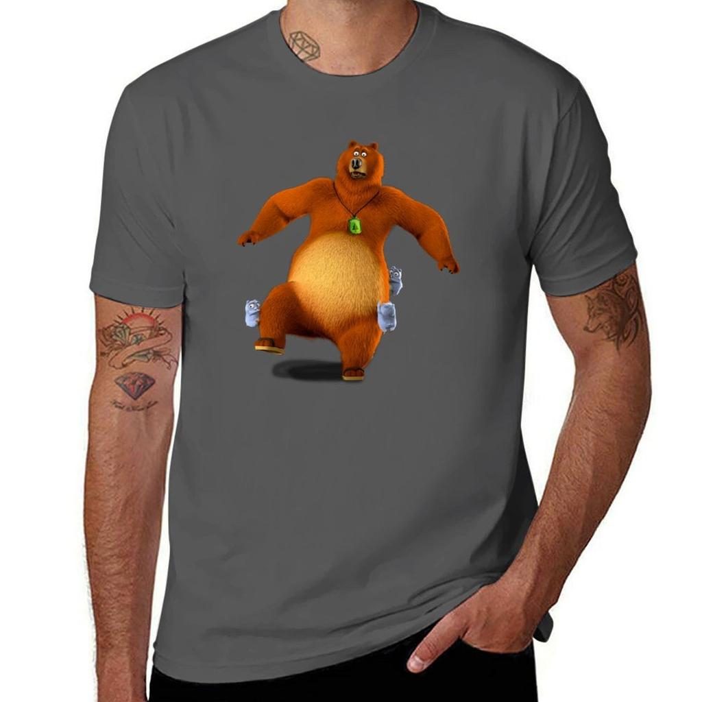 Happy Lemmings Tabodi And Grizzy Tshirt Breathable Workout Short Sleeve Top