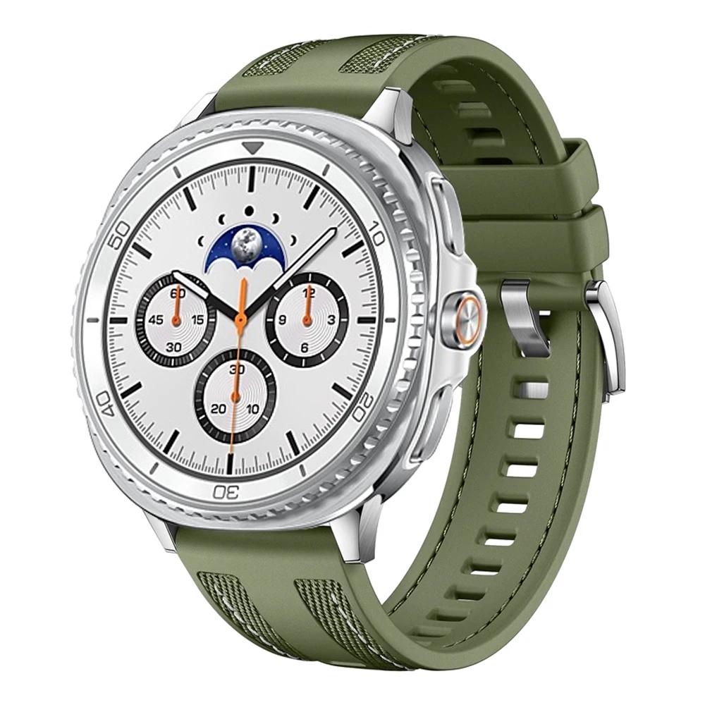 Nylon+Silicone Band For Samsung Galaxy Watch 8 44mm 40mm Replacement Correa Sport Bracelet for Galaxy Watch 8 Classic 46mm Strap