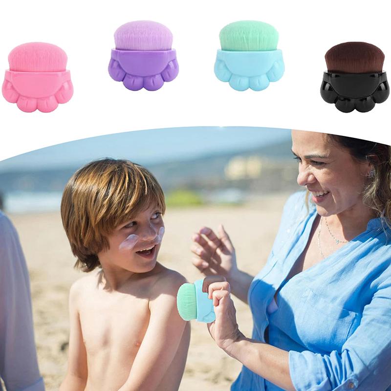 Cat'S Paw Appearance Sunscreen Applicator For Kids Sunscreen Brush Set Sunscreen Lotion Applicator Travel Sunscreen Applicator