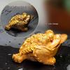 Golden Pixiu Color-Changing Toad Tea Pet Ornament for Gongfu Tea Set - Exquisite Collectible
