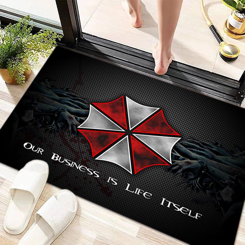 Gioco Sci-Fi Resident Evil, Umbrella Corporation, tappeto morbido, soggiorno di casa, tappetino per sedia da ufficio, zerbino, zerbino tappeto U4