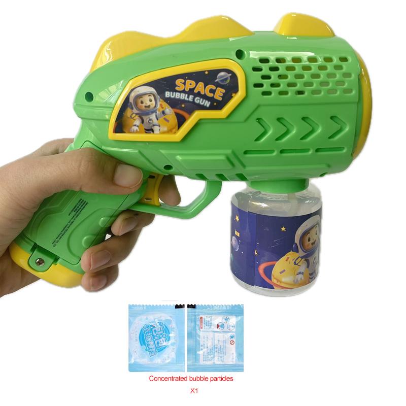 Weltraum-Astronauten Vollautomatische Seifenblasenpistole Raketen-Blasenmaschine Automatischer Bläser Mit Seifenblasenflüssigkeit Spielzeug Für Kinder Seifenblasen-Geschenk
