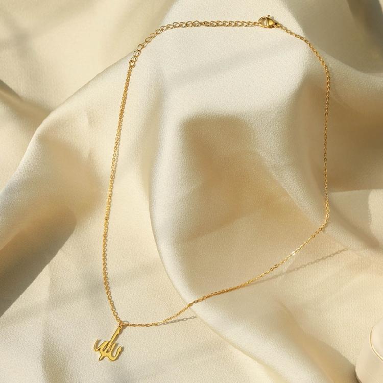 Arabic Name Necklace Symbol Choker Islamic Clavicle Chain Jewelry Couple Gift