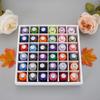 Household color handmade embroidery thread Computer embroidery thread 36 colors 120D high-brightness polyester embroidery thread set 550 yards
