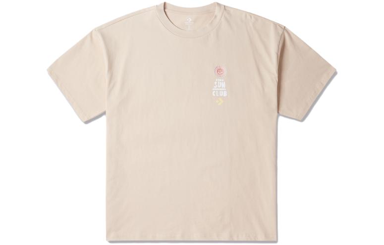 Converse Drop Shoulder Sleeve T-Shirt Men s Beige 10025877-A03 XL