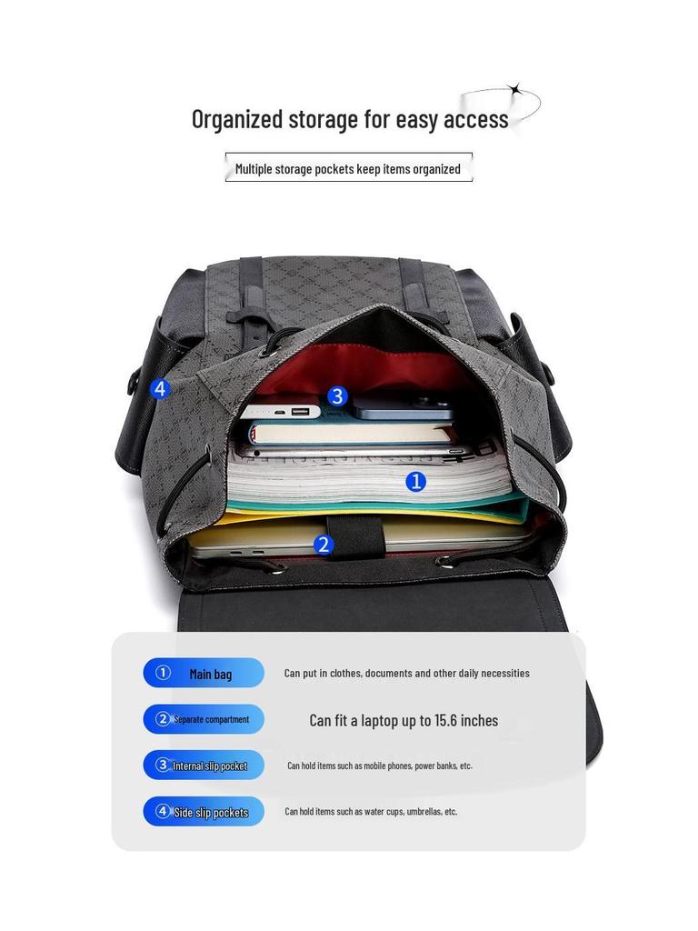 Mark Fairwhale Fashion Waterproof Business & School Backpack - Large Capacity