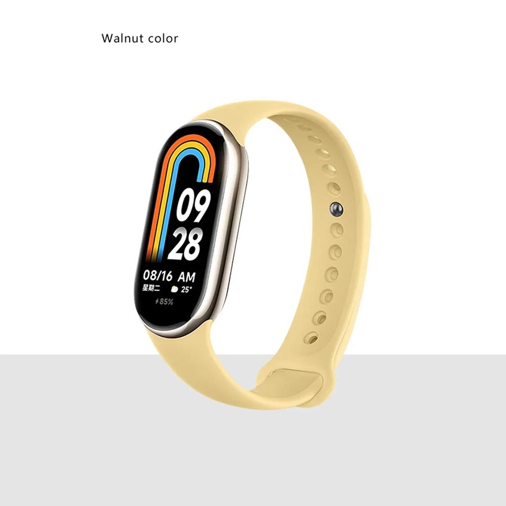 Silikonrem för Xiaomi Mi band 8-8 NFC Sportbälte utbyte miband8 Armband vattentätt smart band 8 klockband Tillbehör