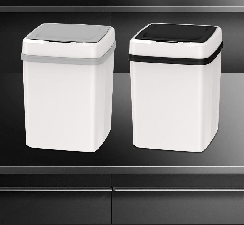 Smart Sensor Trash Can with Lid for Kitchen & Bathroom - Stylish Design, Perfect for Home & Gift Use