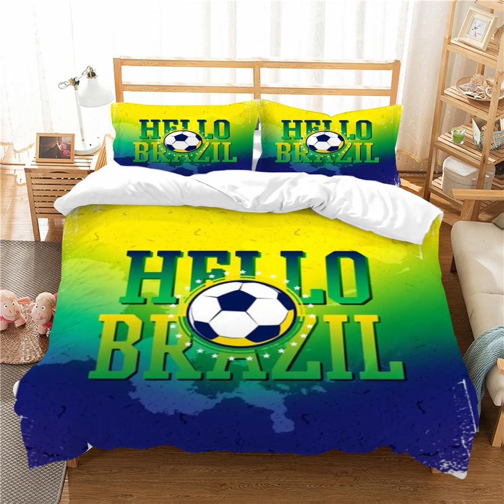 

Горячая продажа Дышащий пододеяльник Набор с наволочкой Пододеяльник Чехол Моющееся постельное белье Костюм Один двойной размер EU Single 135x200cm