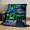 Minecraft Zombies Skeletons Endermen Blanket Bedroom Blanket for Livingroom Couch Lunch Break Soft Throw for Friend's Festival Gift
