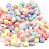 100pcs Acrylic Beads Mixed Macaron Color Star Heart Pumpkin Shape Loose Beads For Jewelry Making DIY Bracelets Keychain Supplies