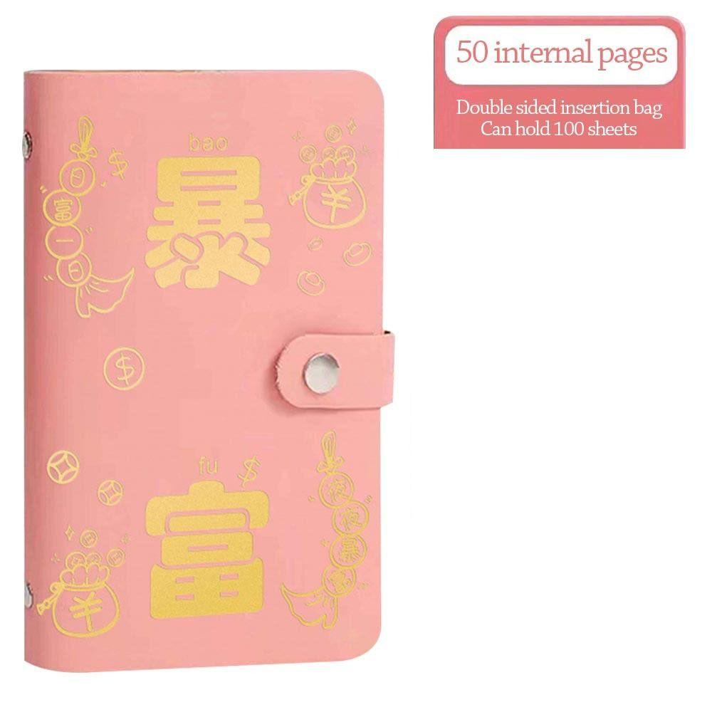 Fun 100 Envelope Challenge Binder Waterproof Cash Budget Notebook  Money Planners