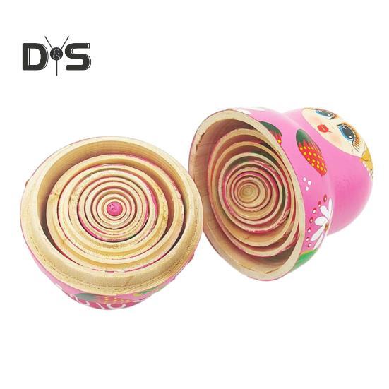 Russische Matrjoschka-Puppen für Kinder, 10-lagiges hölzernes Matrjoschka-Puppen-Set, Erdbeermädchen, pädagogisches Matrjoschka-Spielzeug, Geschenk für Kinder