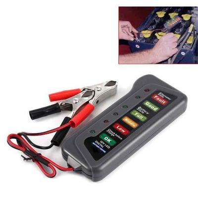 Auto Car 12V Battery and Alternator Tester with 6 LEDs
