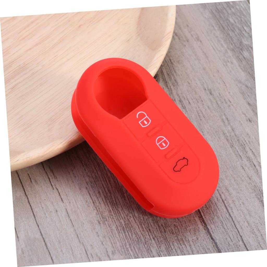 GRIRIW 3 Key Box Section Key Cover Accessory Key Case Accessory Key Set Remote Control Case Accessories, Red
