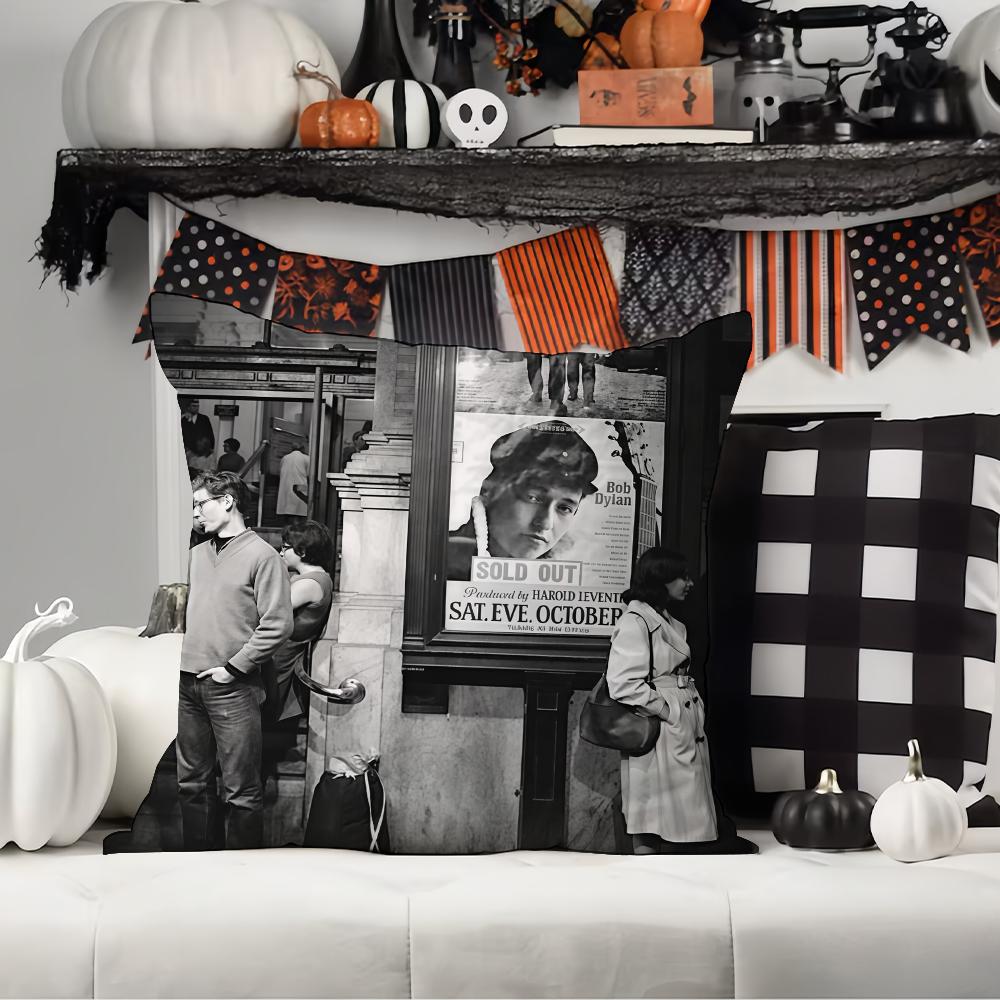 

American singer Bob Dylan Pillow Case Office Cushions Suitable For Sofa Car Bedroom Decorative Cushion Cover 12x12Inch