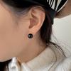 Geegee [silver925] Black Pearl Earring