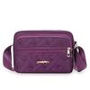 Women Casual Shoulder Bag Multi Pocket Oxford Crossbody Fashion Handbag for Shopping and Commuting