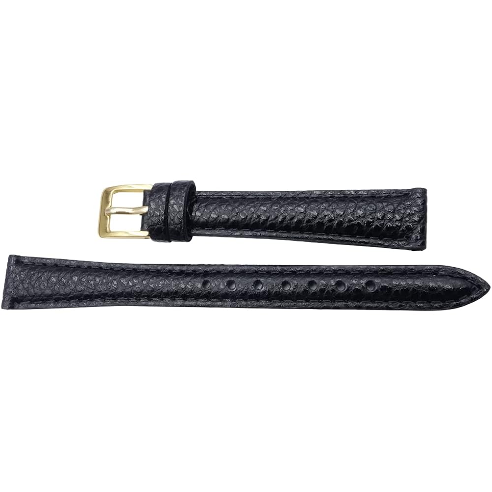 [SEIKO] SEIKO Watch Band, 13mm, SEIKO DAE0R, Black Shrink-Wrapped Cowhide Leather, Women s