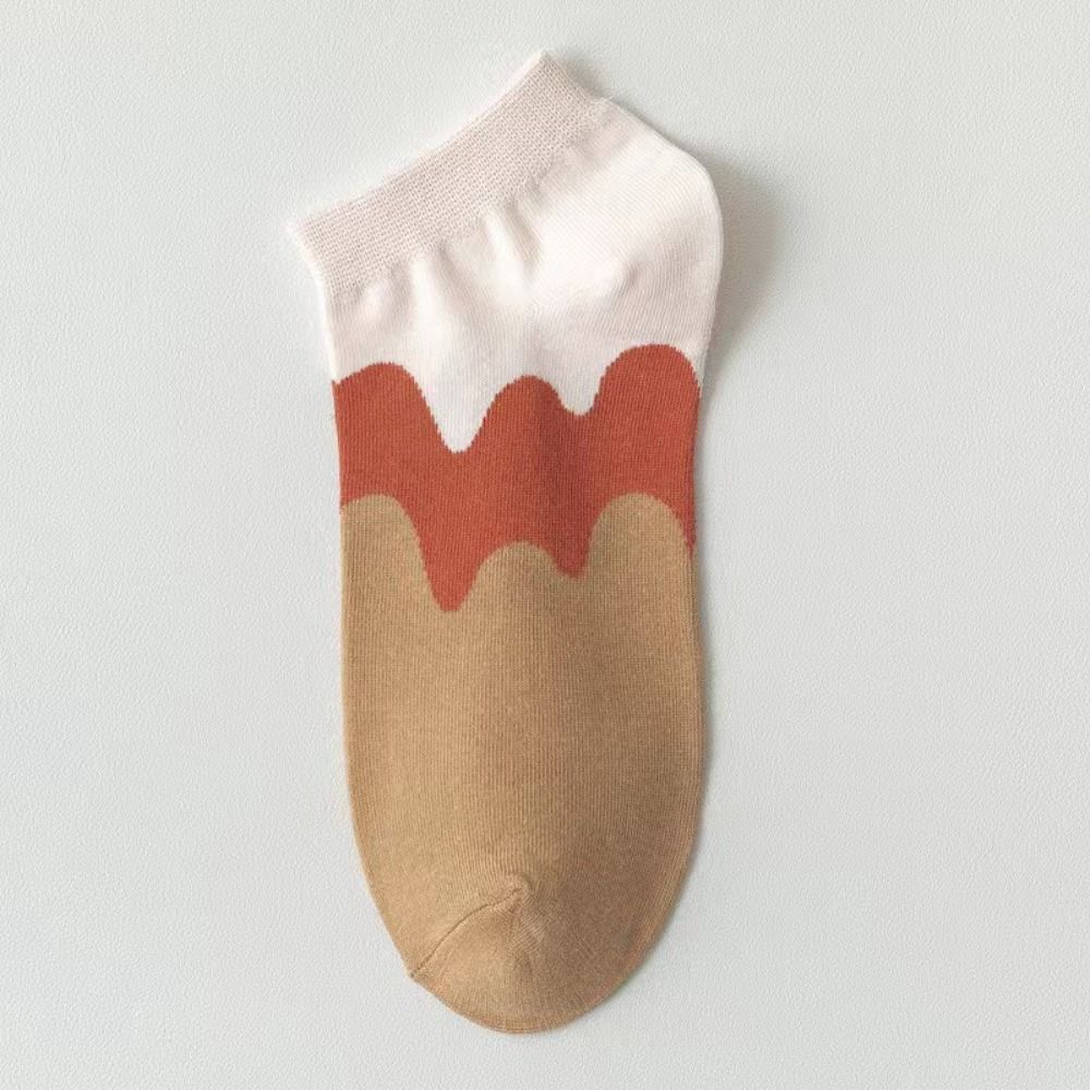 10Pairs Bear Claw Boat Socks Women Patchwork Ankle Tube Socks Sweet Cartoon Short Socks  Summer