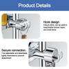 with Hook Lift Rod Storage Rack Adjustable Bath Pipe Bracket  Bathroom Accessories