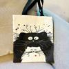 Canvas Bag High-Definition Digital Printed Shopping Bag Cat Pattern Environmentally Friendly And Portable Linen Bag