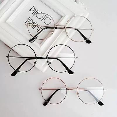 Ácido Hialurónico Pato Sin Graduación Gafas Harry Potter Redondas Retro Literarias Gafas Planas para Mujer Gafas Lisas Lote