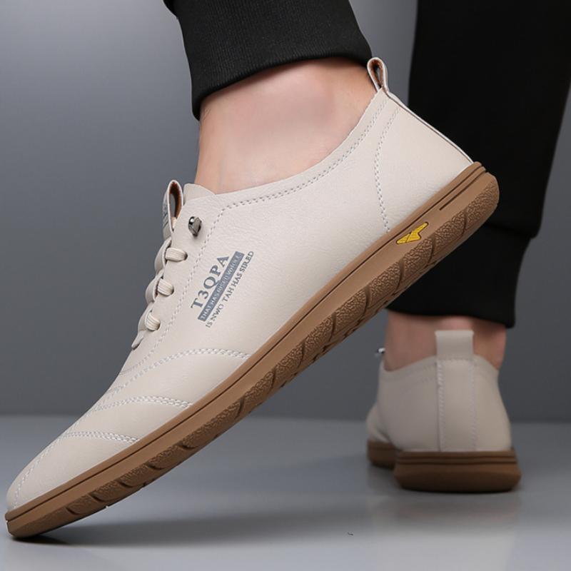 Men's Versatile Breathable Sneakers, Four-season Casual Shoes, Fashionable Sports Shoes, Leather Shoes, British Men's Shoes