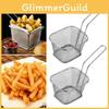Rectangular French Fries Basket Durable Non-toxic Rust-proof Kitchen Tool For Fried Foods