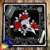Tarot Card Tablecloth Altars Cloth Skull Bird Head Flower Astrologys Tablecloth Divinations Card Mat Tapestry Wall Decor